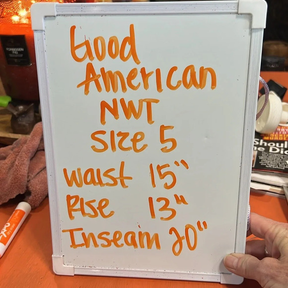 Good American NWT Black Pintuck Mesh Capri Legging Size 5 - Picture 6 of 12